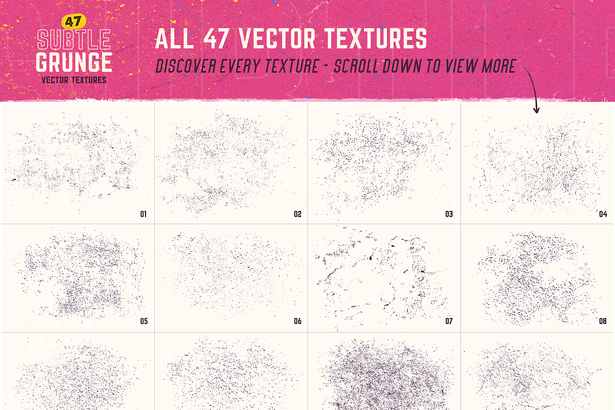 47 Vector Subtle Grunge Textures, a Texture Graphic by Liam McKay (Photo 5 of 8)