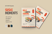Sushi Moments - Flyer, a Flyer Template by VUNIRA (Thumbnail 1 of 3)
