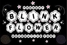 Blink Flower - Cute Floral Font