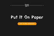Memo Scratch Decorative Font, a Handwritten Font by Graphic Spirit (Thumbnail 8 of 8)