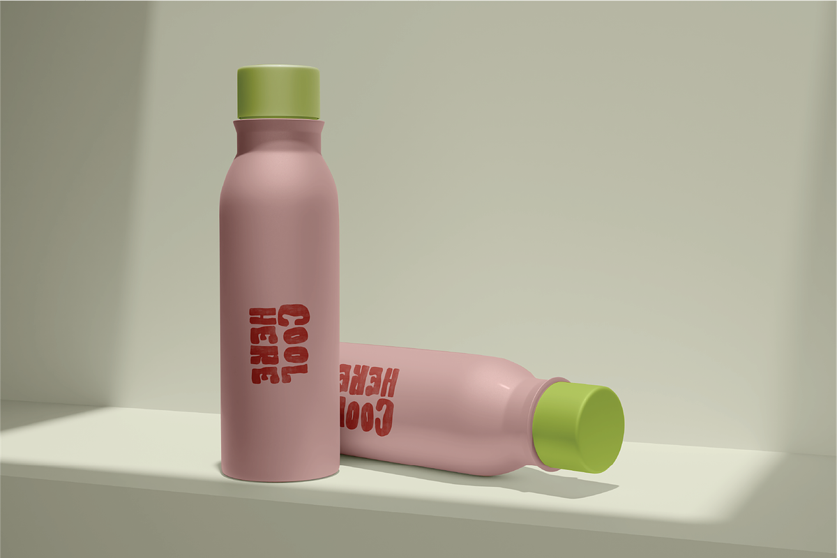 Water Bottle Mockup,, a Merchandise Mockup by Dudukbersama (Photo 2 of 4)