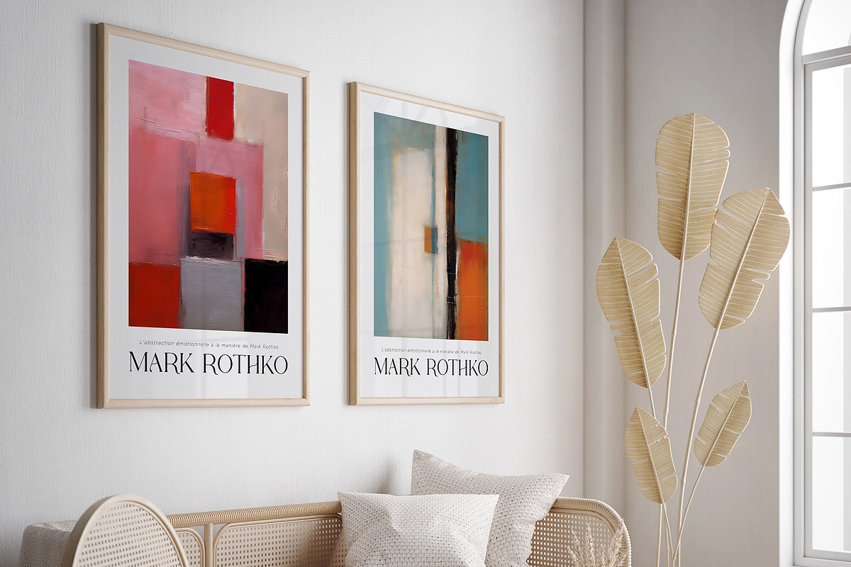 Art Poster Inspired by Mark Rothko, a Decorative Illustration by Vibrand Studio (Photo 5 of 12)