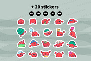 Cute Kawaii Crab Ocean Character, an Animal Illustration by Palau (Thumbnail 12 of 12)