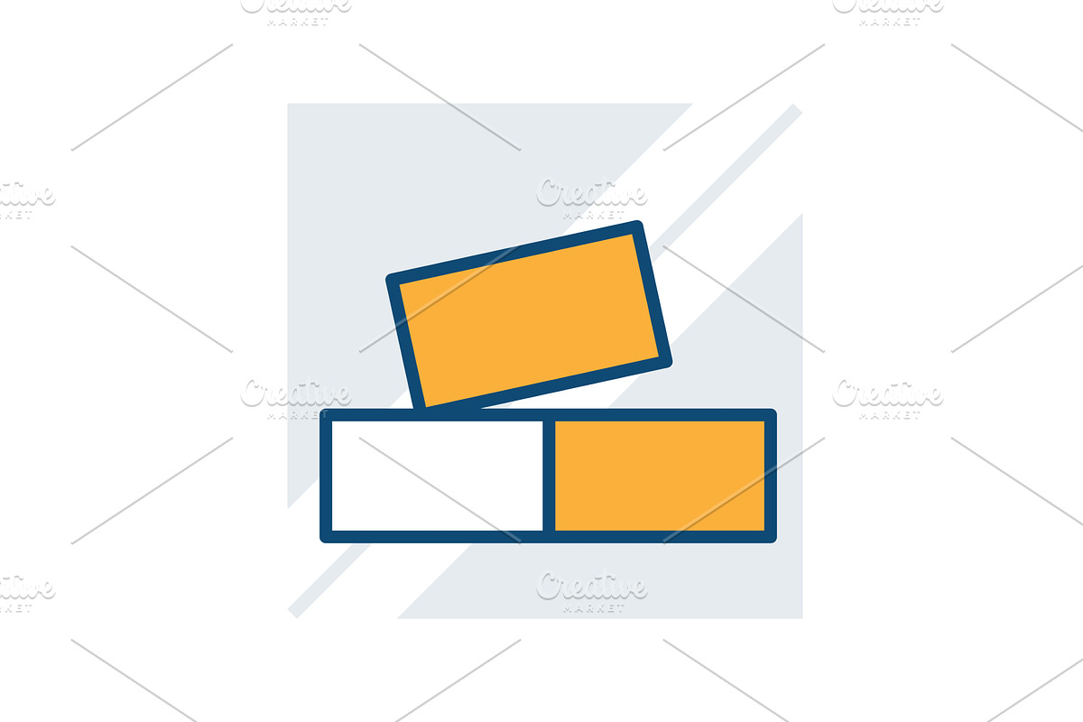 Colorful Building Blocks icon, an Education Illustration by the8monkey