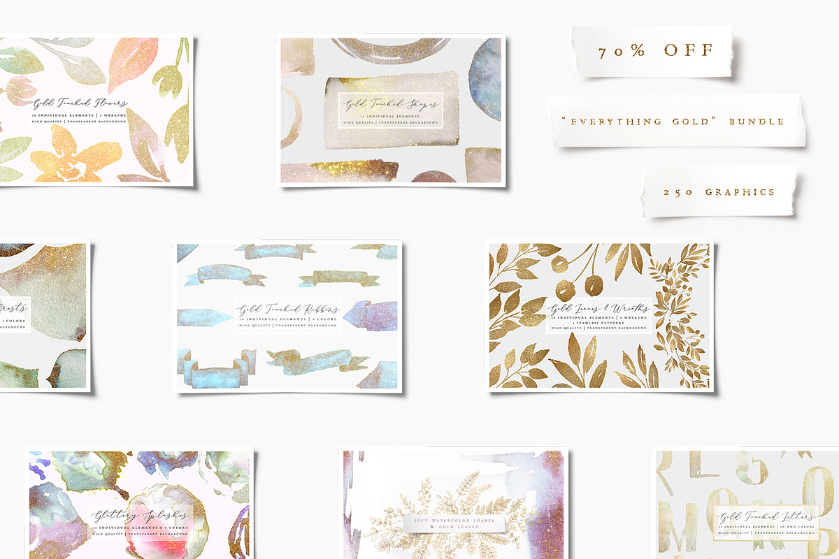 Everything Gold BUNDLE, an Object Graphic by OM Creativ (Photo 1 of 11)