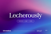 Lecherously Modern Serif Font, a Serif Font by UICreative (Thumbnail 1 of 13)