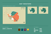 Antarctica Vector Map, a Graphic by Ben Buysse (Thumbnail 4 of 4)