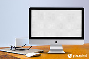 iMac Screen Mockup PSD File, an iPhone Mockup by Pizza Pixel (Thumbnail 3 of 4)