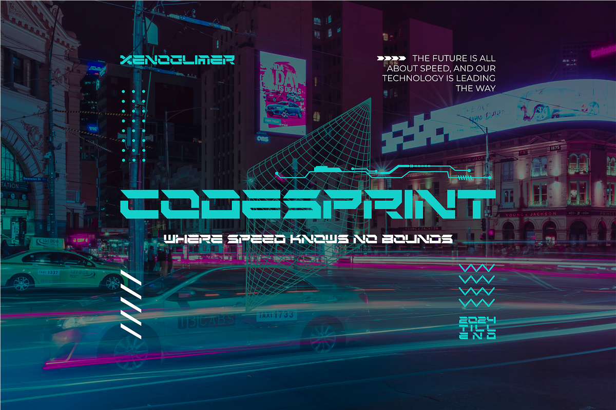 MOREXIN - Futuristic Cyberpunk Font, a Font by Vroz Studio (Photo 3 of 7)