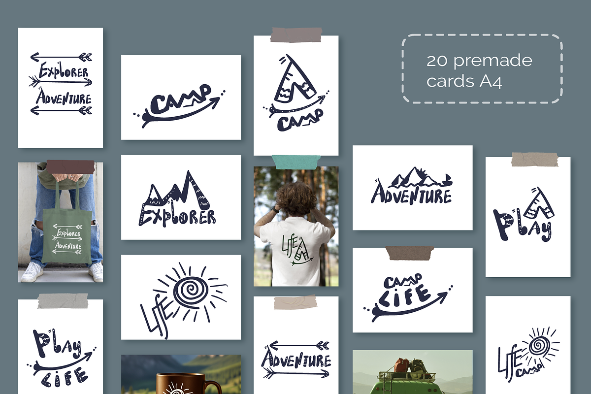 Travel & Adventure Sticker Designs, an Object Graphic by lokfrid (Photo 4 of 6)