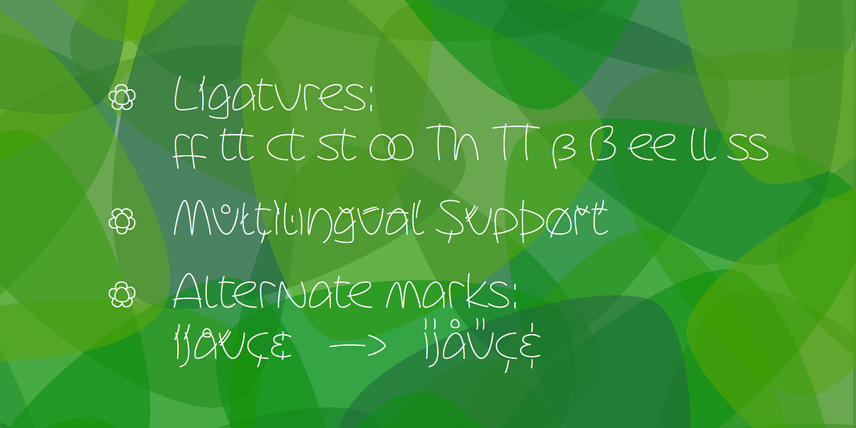 Blumenkind, a Handwritten Font by Catharsis Fonts (Photo 2 of 6)