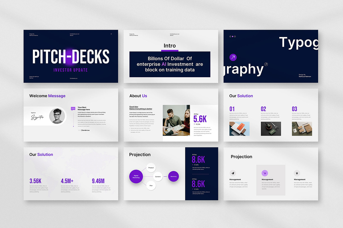 Investor Pitch Deck Presentation, a Presentation Template by KreateTribe (Photo 5 of 6)