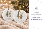 Xmas Family Ceramic Ornament Mockup, a Merchandise Mockup by Mie Mockup Studio (Thumbnail 5 of 7)