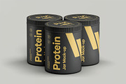 Protein Jar Mock-up, a Packaging Mockup by zippypixelstudio (Thumbnail 7 of 8)