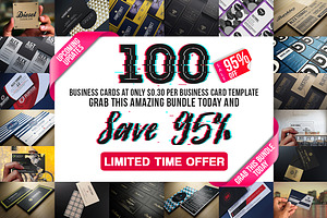 100 Massive Business Cards Bundle V2