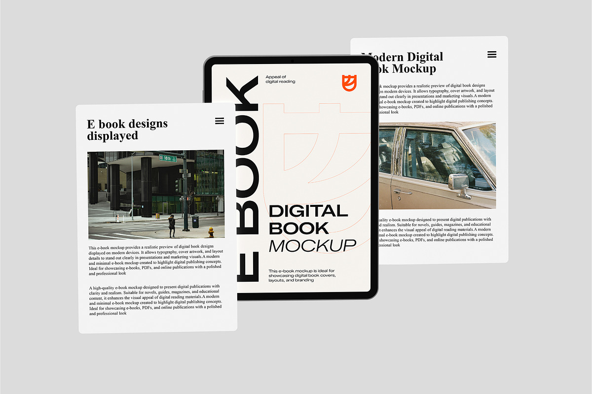E Book Mockup, an iPad Mockup by Unerispace (Photo 4 of 5)