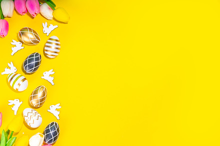 Bright Easter greeting card background, a Holiday Photo by Rimma