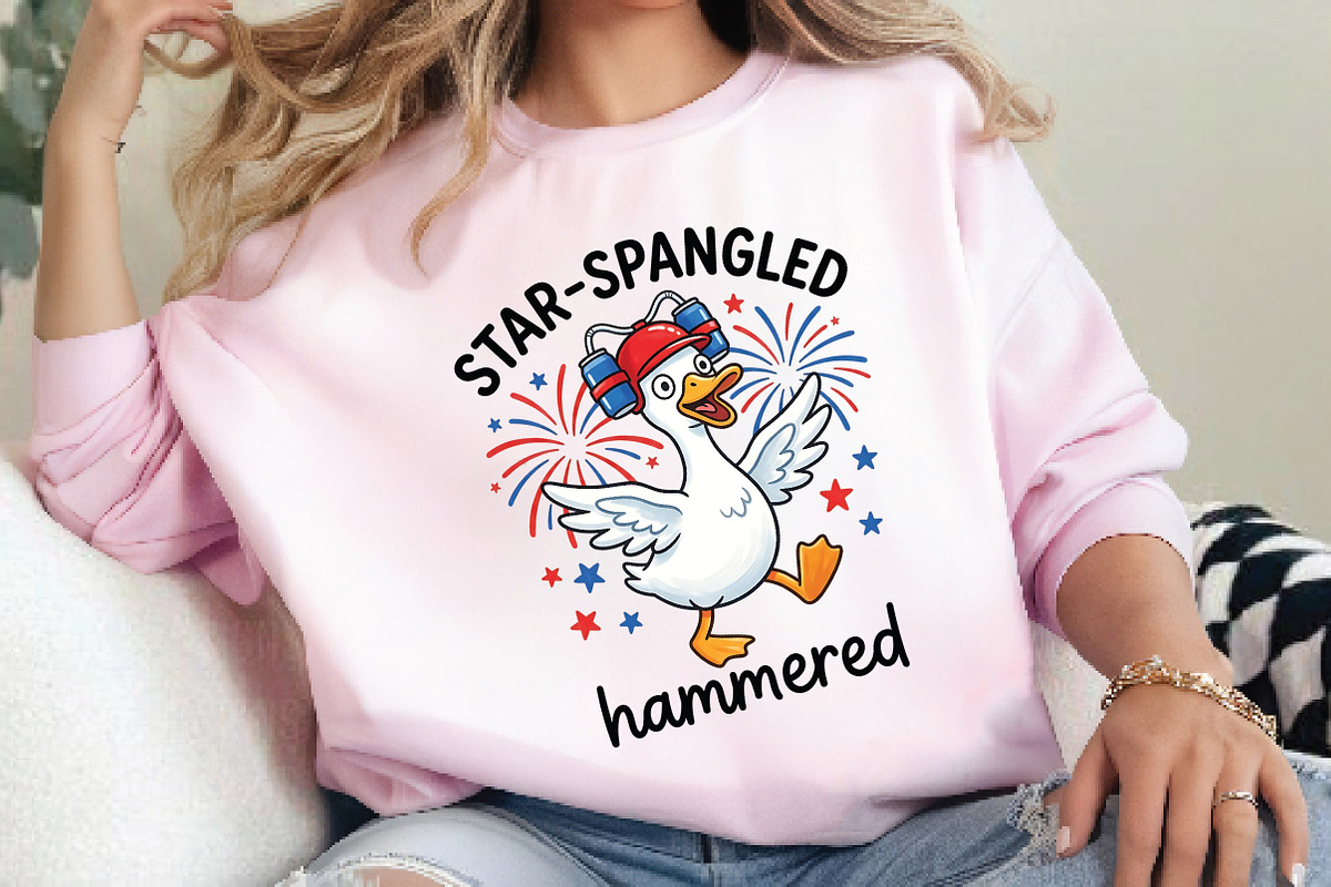 Funny 4th of July Goose PNG Bundle, a Seasonal Illustration by Daily.Designs (Photo 3 of 4)