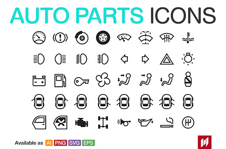 Auto Parts icons