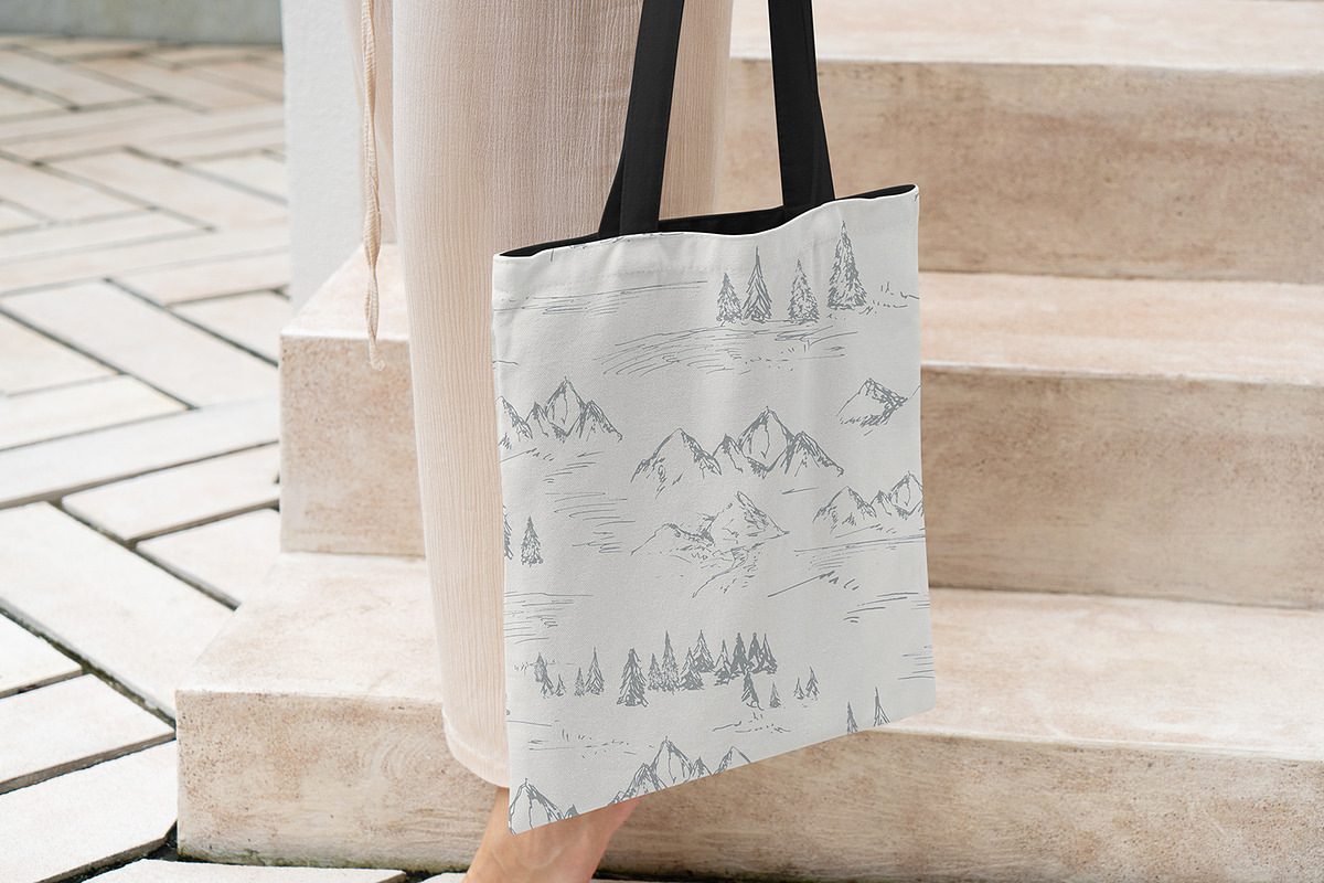 Sketched Mountains, a Pattern Graphic by MalyskaStudio (Photo 13 of 14)