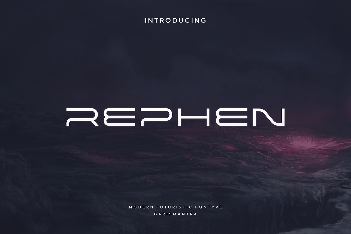 Rephen, a Font by garismantra (Photo 1 of 3)