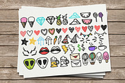 Over 150 Handmade doodles BUNDLE, a Decorative Illustration by Andrea De Oliveira (Thumbnail 5 of 10)
