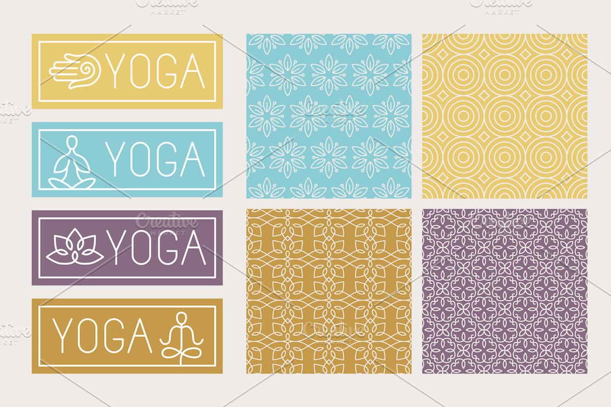 Vector linear yoga icons, a Graphic by venimo (Photo 2 of 3)