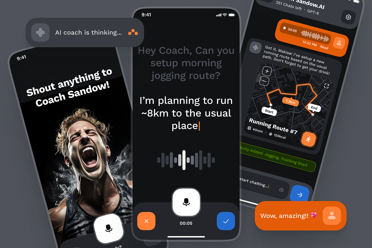 sandow UI Kit: AI Fitness & Diet App, an UI Kit Template by strangehelix.bio (Photo 5 of 9)