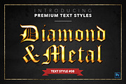 Diamond & Metal #1 - 15 Text Styles, a Layer Style Add-On by Jonas Stensgaard (Thumbnail 9 of 18)