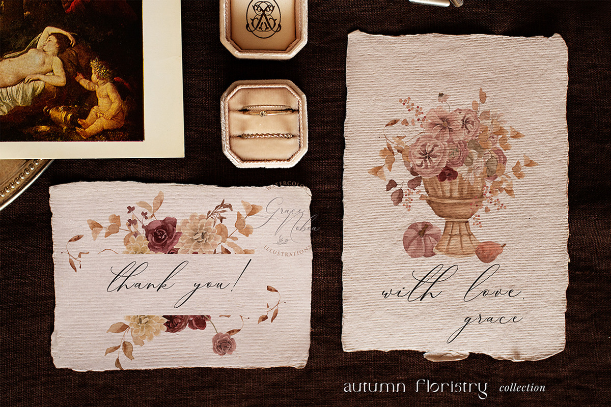 Autumn Floristry- Floral watercolor, an Illustration by Grace Noboa Illustrations (Photo 11 of 11)
