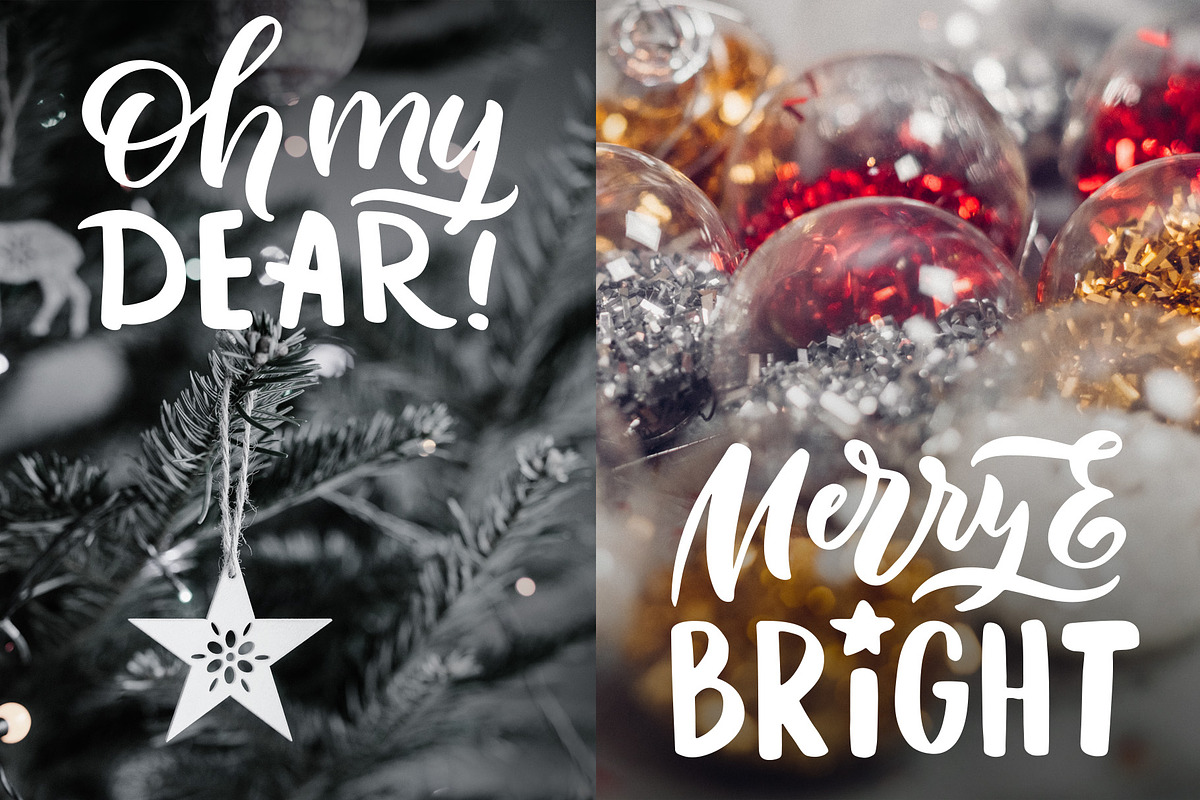 Christmas time lettering pack, a Decorative Illustration by Lettering_Logo (Photo 4 of 11)