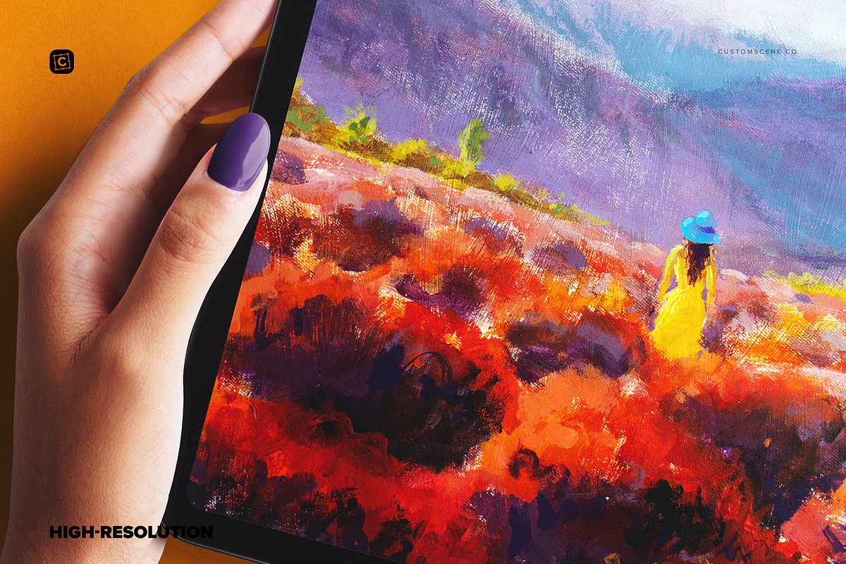 iPad Pro 12'' Mockup, Hands & Pencil, an iPad Mockup by Custom Scene (Photo 2 of 7)