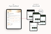 Notion Client Portal Project Planner, a Stationery Template by TheCoastlineStudio (Thumbnail 2 of 10)