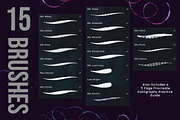 Duo Color Lettering Procreate Brushe, a Brush Add-On by shannonlayne (Thumbnail 2 of 7)