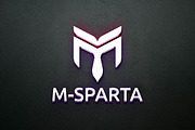M Letter Sparta Soldier Mask Logo, a Branding & Logo Template by jongcreative (Thumbnail 4 of 4)