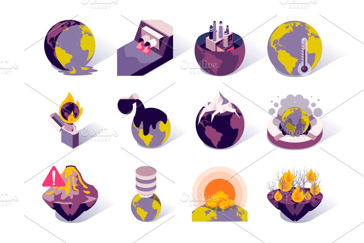 Isometric Vector Icons Pack, an Outline Icon by alexdndz (Photo 5 of 21)