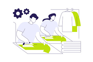 Hand irons abstract concept vector, an Illustration by Visual Generation