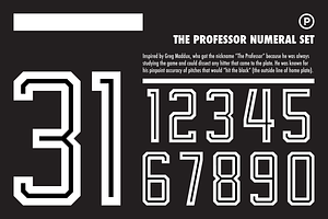 The Professor Numeral Set
