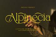 Alpinecia, a Serif Font by Pista Mova (Thumbnail 1 of 19)