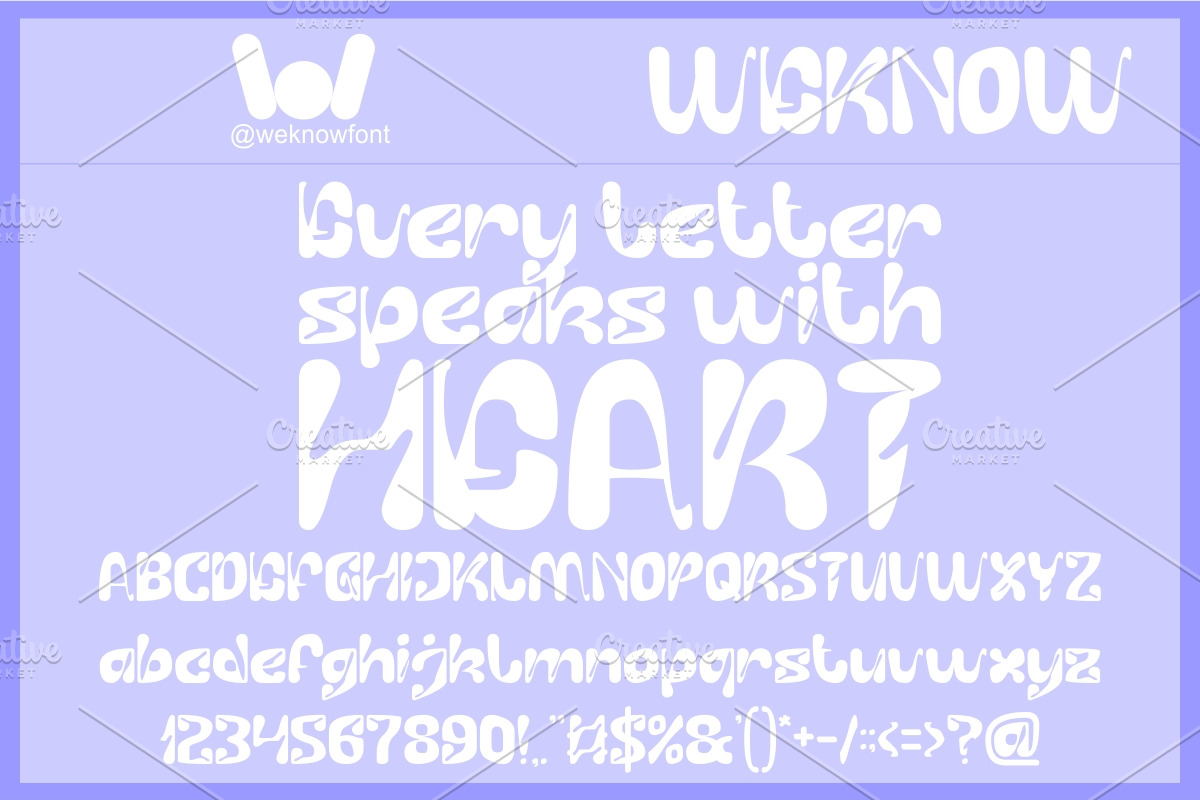 Whisper Heart font, a Handwritten Font by weknow (Photo 5 of 8)