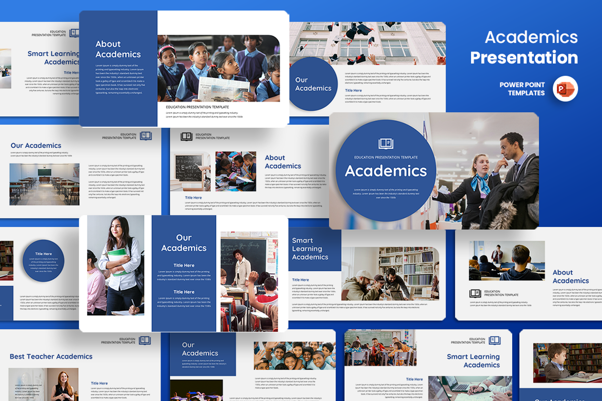 Academics - PowerPoint Template, a Presentation Template by QR Design Studio (Photo 1 of 3)