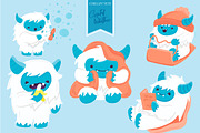 Chillin' Yeti Surface Pattern, a Pattern Graphic by Preyer Design (Thumbnail 7 of 8)