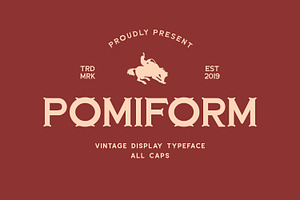 Pomiform Vintage Display Typeface