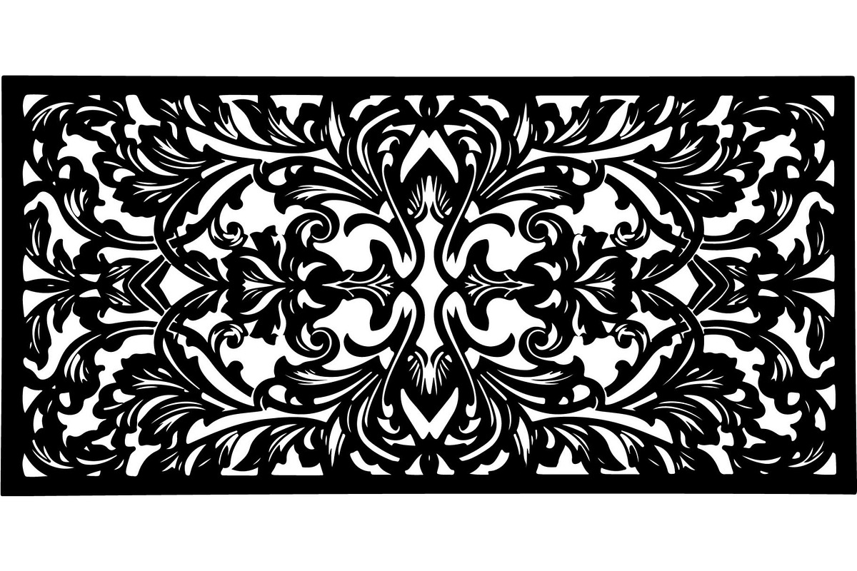Vintage Ornamental Panel Frame, a Decorative Illustration by Designer_Momina (Photo 6 of 21)