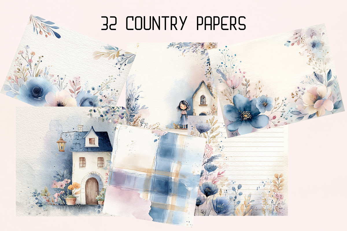 Blooming Country Set, an Animal Illustration by GiraffeCreative (Photo 14 of 20)