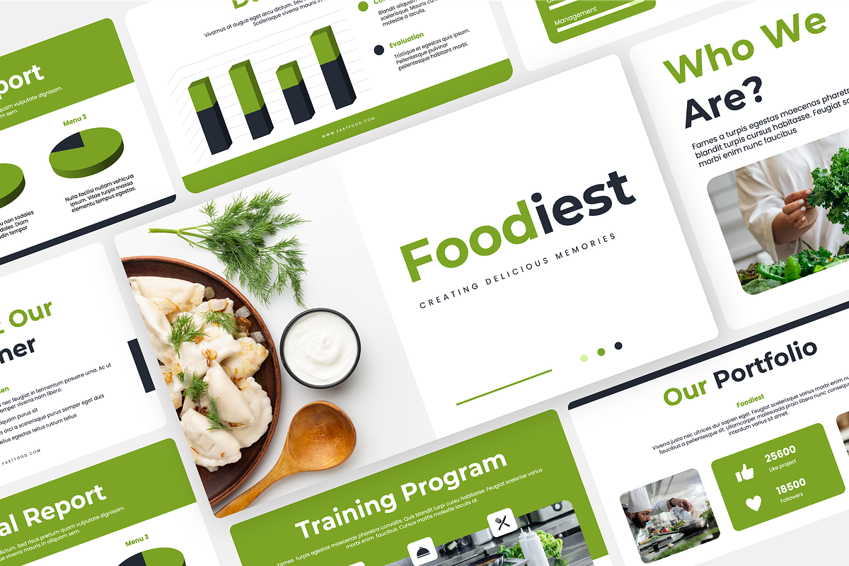 Foodiest Food Presentation Design, a Presentation Template by Kren Studio (Photo 2 of 9)
