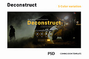 Deconstruct Coming Soon template, a Templates & Theme by Kayytechin Shop (Thumbnail 2 of 5)