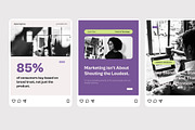 Purple Creative Instagram Post, a Social Media Template by Izdihaar_Studio (Thumbnail 3 of 4)