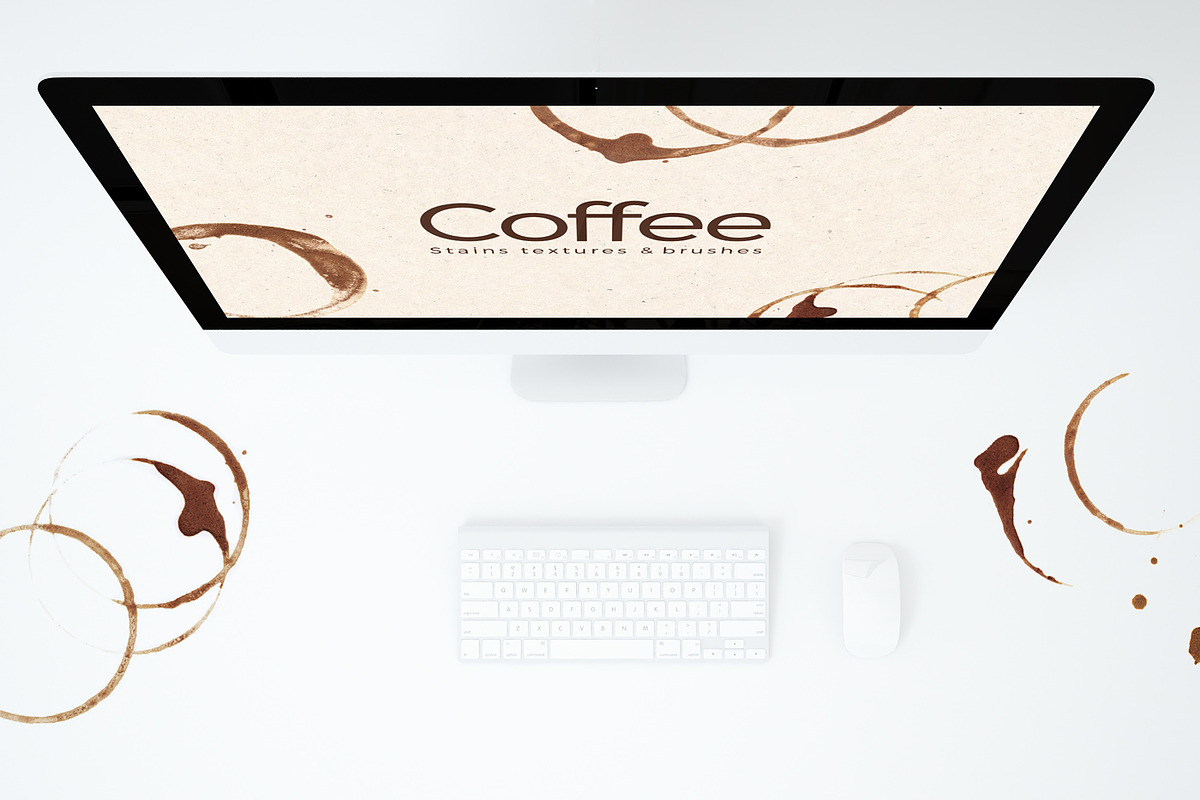 Coffee Stains Textures & Brushes, a Texture Graphic by P.F. Creative Lab (Photo 2 of 3)