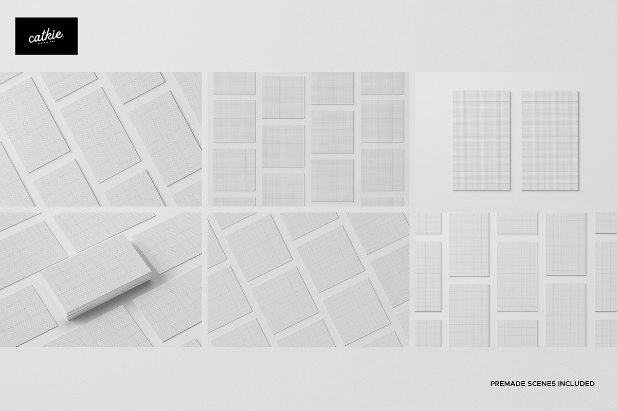 Business Card Mockups, a Books & Magazine Mockup by Catkie - Digital Art (Photo 3 of 9)